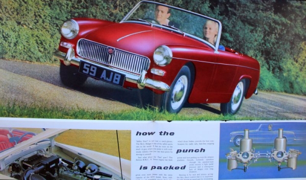 MG Midget Modelprogram 1963 Carbrochure (0972)